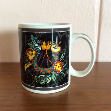 Vintage Hawaiian Souvenir The Big Island Mug from the Iconic Hawaiian Brand Hilo Hattie 