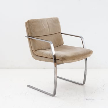 BRNO Style Chrome Cantilever Chair, 1970s 