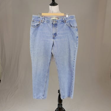90s Y2K Levi's 550 Jeans - 40" waist Blue Denim Pants - High Waisted - Relaxed Fit Tapered Leg - Vintage 1990s - 28.75" inseam 