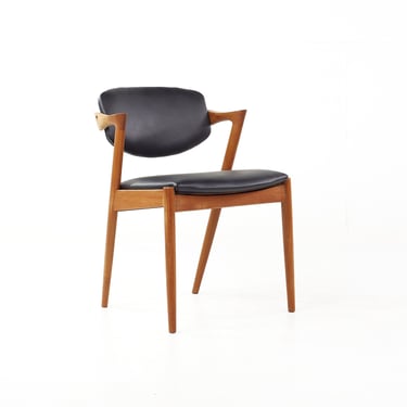 Kai Kristiansen Mid Century Danish Teak Z Dining Chair - mcm 