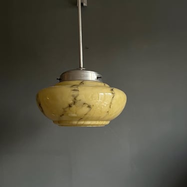 Vintage Pendant Light from the 30s /  Art Deco Pendant Light / Art Deco Light / H: 