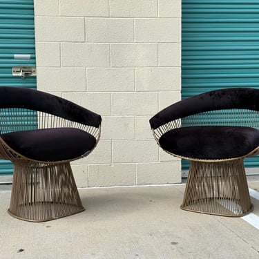 Pair of Vintage Warren Platner Arm Chairs 