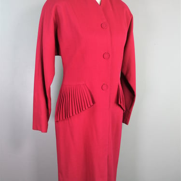 Crush'n  Cranberry - Wool - Reed Scranton dress - Marked size 6 