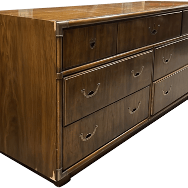 61.5&quot; Unfinished 7 Drawer Drexel Vintage Dresser #08302