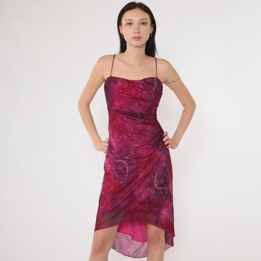 Y2K City Triangles Hot Pink High Low | Love Hurts Vintage - Franklin, TN |  ATTIC