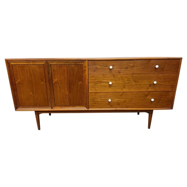 Mid-Century Modern Drexel Declaration 10-Drawer Walnut Dresser 