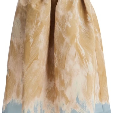 Dries Van Noten Flared Mini Skirt With Print Design Women