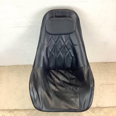 Mid-Century Vinyl Swivel Chair 