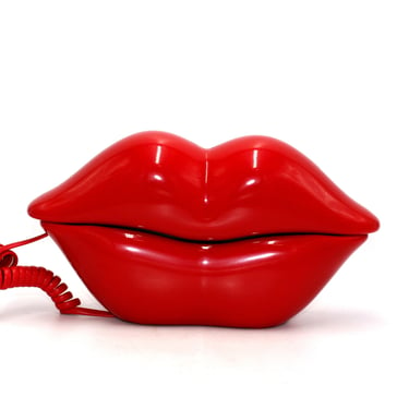 vintage Red Lips Telephone 