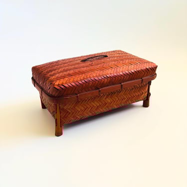 Vintage Wicker Box 