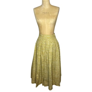 1950s print skirt 
