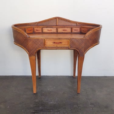 Rattan Secretary Desk Designed by Ramon Castellano for Kalma Furniture 