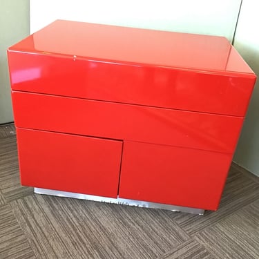 80s Deco Red Dresser (Seattle)