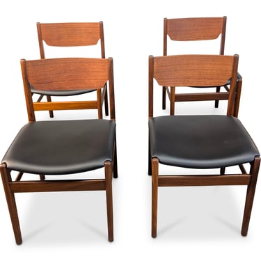 4 Teak Dining Chairs - 062515