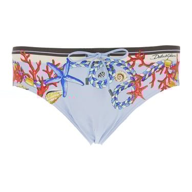 Dolce &amp; Gabbana Men Slip Stampa Conchiglie