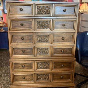 Mid century chest of drawers. Groovy!  39 x 19” x 55.5”