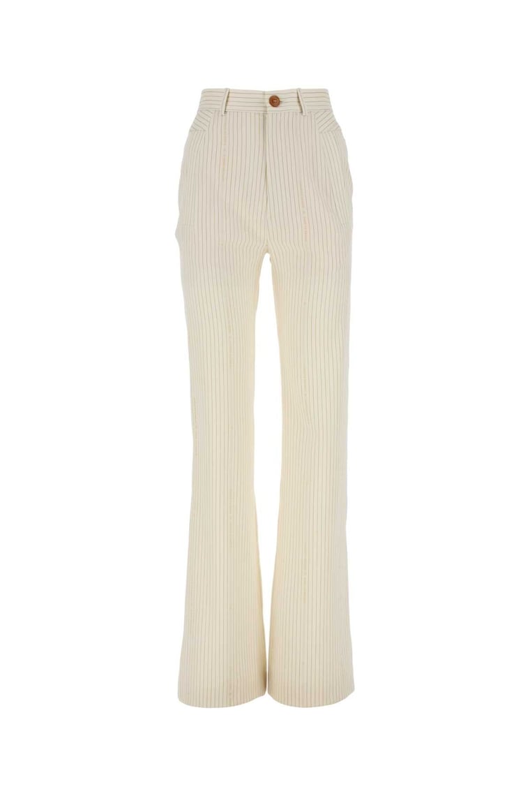 【関税&送料込】Vivienne Westwood Embroidered Wool Blend Ray Vivienne Westwood Women Embroidered Wool Blend Ray Pant