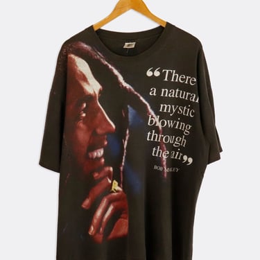 Vintage Bob Marley Memorial Shirt Theres A Natural Mystic Blowing Through The Air T Shirt Sz XL