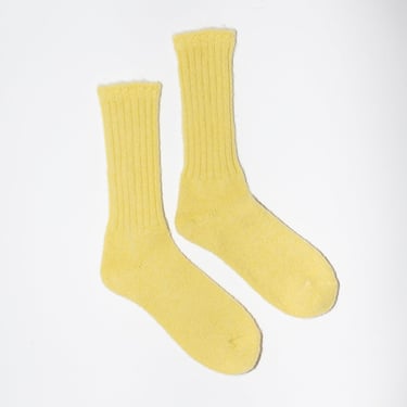 Mohair Socks in Yellow