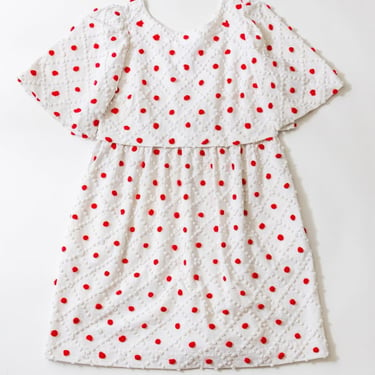 Carleen Tracy Puff Dress - Red dot