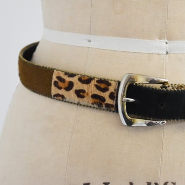 1980s/90s Leopard Print Belt 