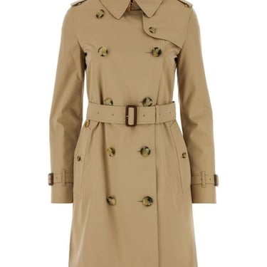 Burberry Woman Beige Cotton Trench Coat