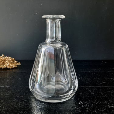 Old Crystal BACCARAT Talleyrand Harcourt Cut Crystal Wine Decanter, Signed 