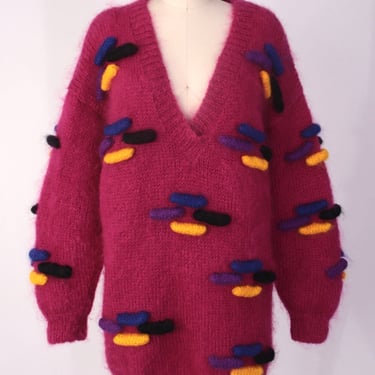 1980s Mohair Art-To-Wear Sweater