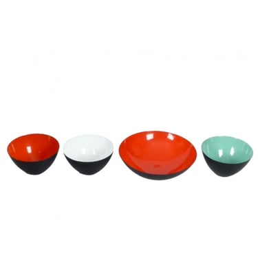 Selection of Enamel Bowls By Krenit