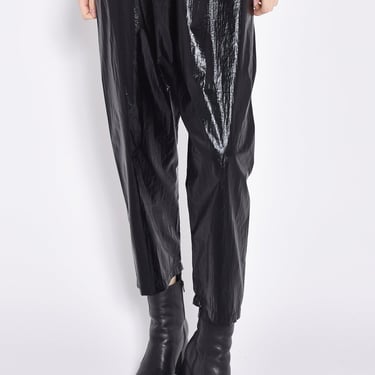 Black Metallic Drop Seat Space Pants