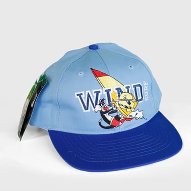 Vintage Looney Tunes Sylvester And Tweety Windsurfing Snapback Hat