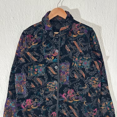 Reversible Floral Tapestry Jacket Size M