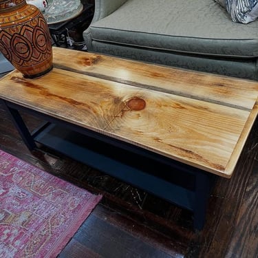 Larger coffee table/bench. 48.5” x 19.5” x 17.25” 