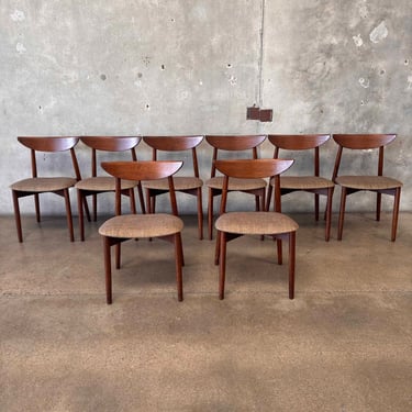 Set of Eight Harry Ostegaard Dining Chairs