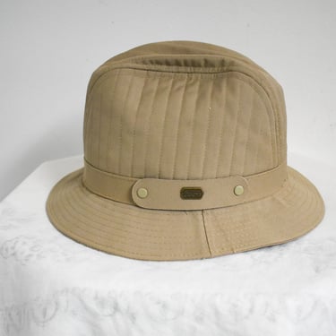 1970s/80 Baron's Khaki Quilted Hat 