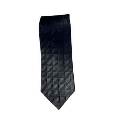 Donna Karen Black Textured Men's Necktie