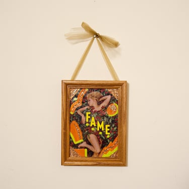 Fame Art Collage - TheRose Bette Middle Annie Leibovitz Mixed Media Framed by Jordan Chavez 