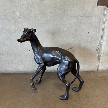 1960s Bronze Greyhound Dog statue #1