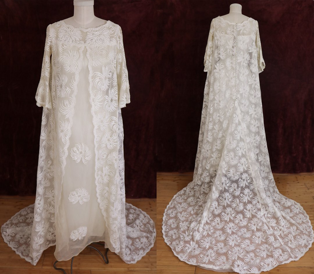 Vintage Wedding Gown Period Piece Bride Of Frankenstein Sixties Does Femme And Fauna Los 