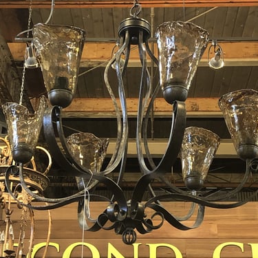 Franklin Iron Works Chandelier AS IS (Item #2440614)