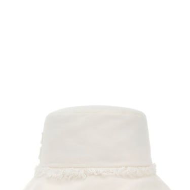 Miu Miu Woman White Denim Hat