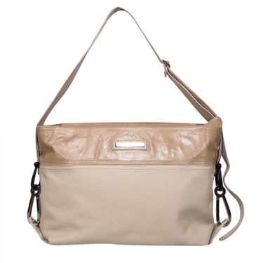 Gianfranco Ferre - Beige Leather Large Shoulder Bag