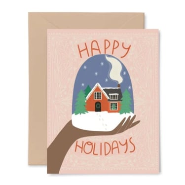 Snow Globe Holiday Card