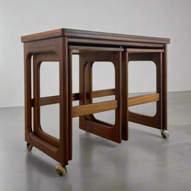 A.H. Mcintosh "Trioh" Set of 3 Teak Nesting Tables - #A1588