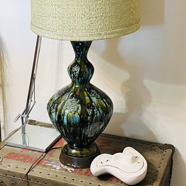 Mid Century Lamp Large Pottery Table Lamp 