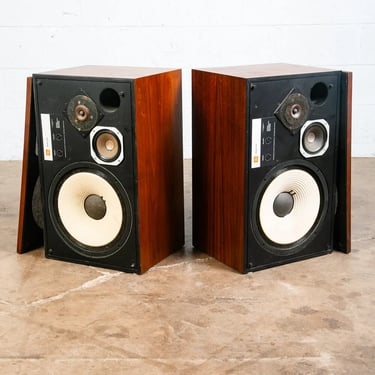 Mid Century Modern Speakers JBL L100 Walnut Tested Vintage Speaker Set Hifi Mcm