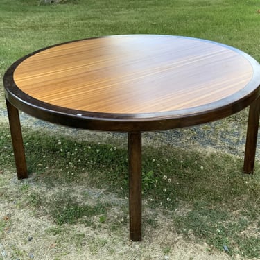 Mid Century Modern Zebra Wood Dining Table 