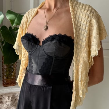 Antique 1860s Silk Shawl