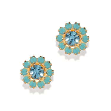 The Pink Reef Tiny Georgian Stud in Turquoise