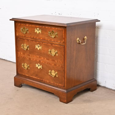 Baker Furniture Georgian Banded Mahogany Nightstand